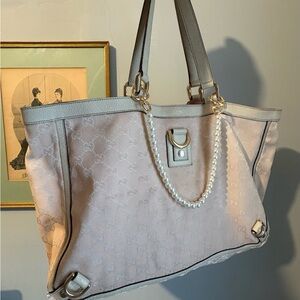 Gucci Light Pink and Gray Tote Bag
